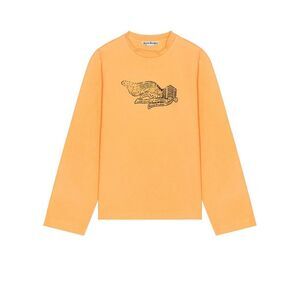 ACNE‎ STUDIOS Long Sleeve T-Shirt in Neon Orange Size XL
